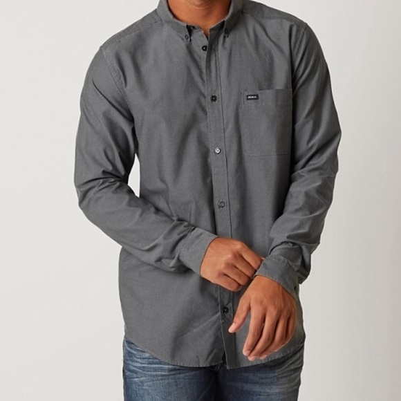 rvca long sleeve button up